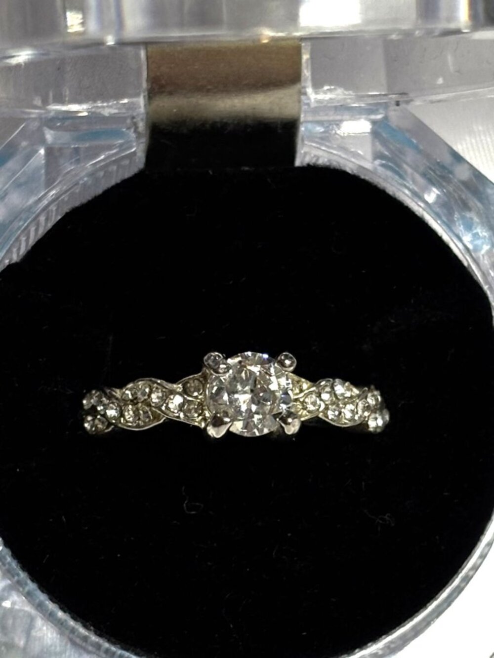 Women's Wedding Ring Size 8 Crystal Costume Jewelry